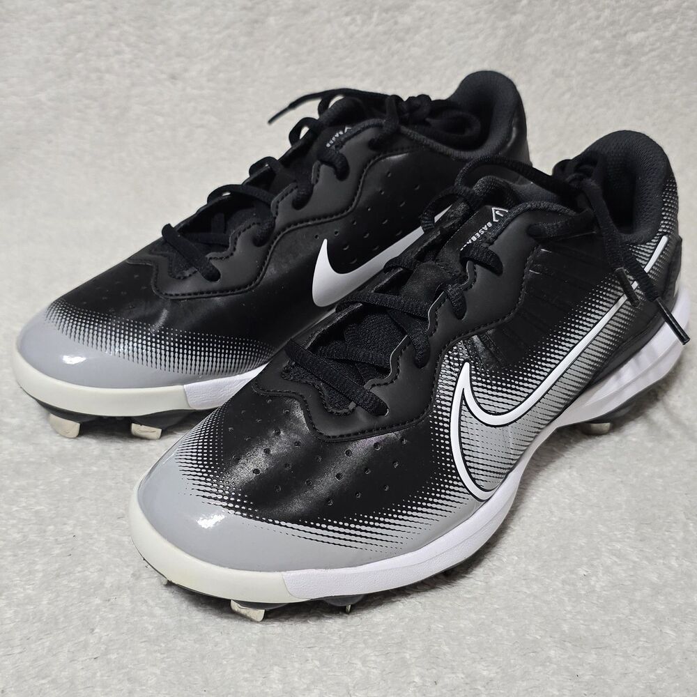 Nike Baseball Cleats Men's 8.5 Black Alpha Huarache Varsity 4 Low DJ6516-010